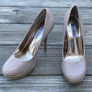 Steve Madden Women Patent High Heels Slip On Heels Platform Pumps